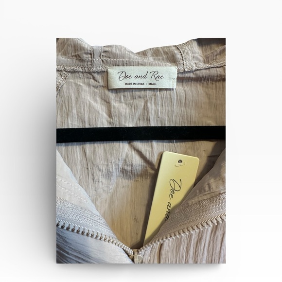 Doe & Rae Light Tan Utility Jacket - Picture 4 of 5